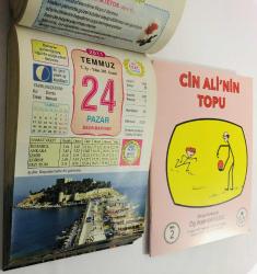 24 Temmuz 2011 hediyelik orijinal Ülkü takvim yaprağı (Cin Ali kitabı hediyeli:)