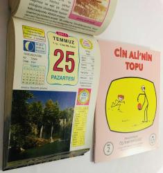 25 Temmuz 2011 hediyelik orijinal Ülkü takvim yaprağı (Cin Ali kitabı hediyeli:)