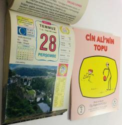 28 Temmuz 2011 hediyelik orijinal Ülkü takvim yaprağı (Cin Ali kitabı hediyeli:)