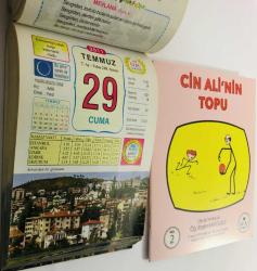 29 Temmuz 2011 hediyelik orijinal Ülkü takvim yaprağı (Cin Ali kitabı hediyeli:)