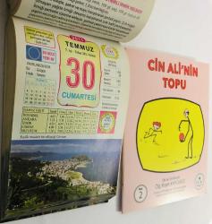 30 Temmuz 2011 hediyelik orijinal Ülkü takvim yaprağı (Cin Ali kitabı hediyeli:)