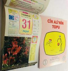 31 Temmuz 2011 hediyelik orijinal Ülkü takvim yaprağı (Cin Ali kitabı hediyeli:)