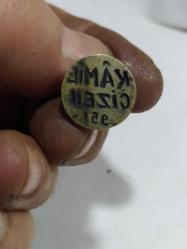 K61----1951 KAZIM ÇİZEN İSİM YAZILI PİRİNÇ MÜHÜR