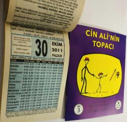 30 Ekim 2011 hediyelik orijinal Fazilet takvim yaprağı (Cin Ali kitabı hediyeli:)