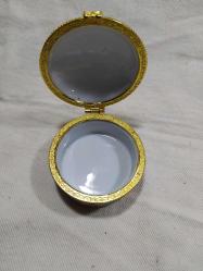 K56-----JAPON GEYŞA VE SAMURAY RESİMLİ PORSELEN KUTU- DAMGASIZ