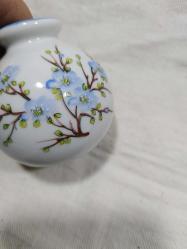 P18-----FRANSIZ LIMOGE PORSELEN KÜÇÜK BOY VAZO