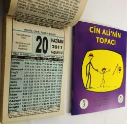 20 Haziran 2011 hediyelik orijinal Fazilet takvim yaprağı (Cin Ali kitabı hediyeli:)