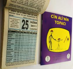 25 Haziran 2011 hediyelik orijinal Fazilet takvim yaprağı (Cin Ali kitabı hediyeli:)