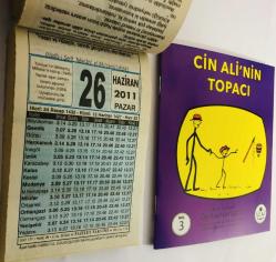 26 Haziran 2011 hediyelik orijinal Fazilet takvim yaprağı (Cin Ali kitabı hediyeli:)