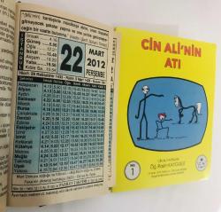22 Mart 2012 hediyelik orijinal Fazilet takvim yaprağı (Cin Ali kitabı hediyeli:)