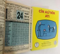 24 Mart 2012 hediyelik orijinal Fazilet takvim yaprağı (Cin Ali kitabı hediyeli:)