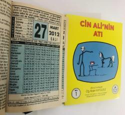 27 Mart 2012 hediyelik orijinal Fazilet takvim yaprağı (Cin Ali kitabı hediyeli:)