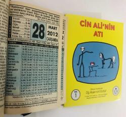 28 Mart 2012 hediyelik orijinal Fazilet takvim yaprağı (Cin Ali kitabı hediyeli:)