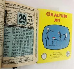 29 Mart 2012 hediyelik orijinal Fazilet takvim yaprağı (Cin Ali kitabı hediyeli:)