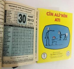 30 Mart 2012 hediyelik orijinal Fazilet takvim yaprağı (Cin Ali kitabı hediyeli:)