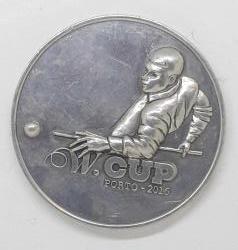 Nümismatik - Spor Tarihi - Dünya Bilardo Turnuvası Porto 2016 Madalyonu Çok Nadir