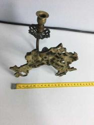 Antika 19.Yüzyıl Barok Tarzı Bornz Piyano Şamdan..