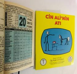 20 Eylül 2012 hediyelik orijinal Fazilet takvim yaprağı (Cin Ali kitabı hediyeli:)