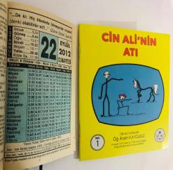 22 Eylül 2012 hediyelik orijinal Fazilet takvim yaprağı (Cin Ali kitabı hediyeli:)