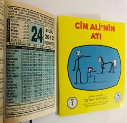 24 Eylül 2012 hediyelik orijinal Fazilet takvim yaprağı (Cin Ali kitabı hediyeli:)