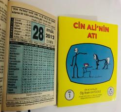 28 Eylül 2012 hediyelik orijinal Fazilet takvim yaprağı (Cin Ali kitabı hediyeli:)