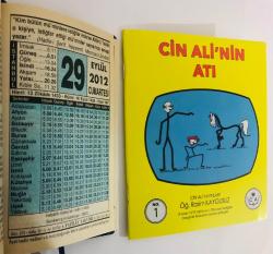 29 Eylül 2012 hediyelik orijinal Fazilet takvim yaprağı (Cin Ali kitabı hediyeli:)