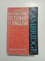CAMBRİDGE İNTERNATİONAL DİCTİONARY OF ENGLİSH - GUİDES YOU TO THE MEANİNG