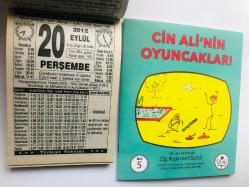 20 Eylül 2012 hediyelik orijinal Türkiye takvim yaprağı (Cin Ali kitabı hediyeli:)