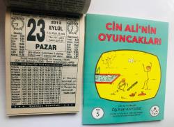 23 Eylül 2012 hediyelik orijinal Türkiye takvim yaprağı (Cin Ali kitabı hediyeli:)