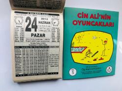 24 Haziran 2012 hediyelik orijinal Türkiye takvim yaprağı (Cin Ali kitabı hediyeli:)