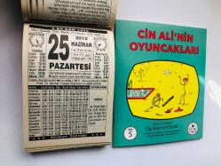 25 Haziran 2012 hediyelik orijinal Türkiye takvim yaprağı (Cin Ali kitabı hediyeli:)