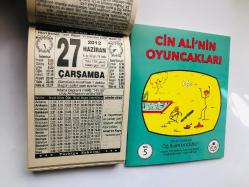 27 Haziran 2012 hediyelik orijinal Türkiye takvim yaprağı (Cin Ali kitabı hediyeli:)