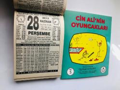 28 Haziran 2012 hediyelik orijinal Türkiye takvim yaprağı (Cin Ali kitabı hediyeli:)