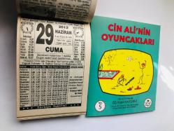 29 Haziran 2012 hediyelik orijinal Türkiye takvim yaprağı (Cin Ali kitabı hediyeli:)