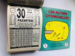 30 Ocak 2012 hediyelik orijinal Türkiye takvim yaprağı (Cin Ali kitabı hediyeli:)