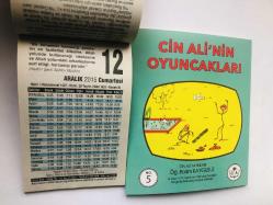 12 Aralık 2015 hediyelik orijinal Fazilet takvim yaprağı (Cin Ali kitabı hediyeli:)