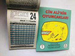 24 Aralık 2015 hediyelik orijinal Fazilet takvim yaprağı (Cin Ali kitabı hediyeli:)