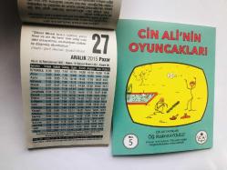 27 Aralık 2015 hediyelik orijinal Fazilet takvim yaprağı (Cin Ali kitabı hediyeli:)