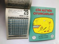 29 Aralık 2015 hediyelik orijinal Fazilet takvim yaprağı (Cin Ali kitabı hediyeli:)