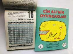 16 Kasım 2015 hediyelik orijinal Fazilet takvim yaprağı (Cin Ali kitabı hediyeli:)
