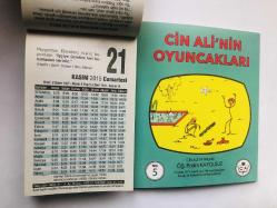 21 Kasım 2015 hediyelik orijinal Fazilet takvim yaprağı (Cin Ali kitabı hediyeli:)