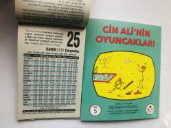 25 Kasım 2015 hediyelik orijinal Fazilet takvim yaprağı (Cin Ali kitabı hediyeli:)