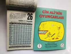 26 Kasım 2015 hediyelik orijinal Fazilet takvim yaprağı (Cin Ali kitabı hediyeli:)