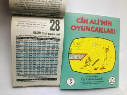 28 Kasım 2015 hediyelik orijinal Fazilet takvim yaprağı (Cin Ali kitabı hediyeli:)