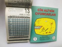 13 Eylül 2015 hediyelik orijinal Fazilet takvim yaprağı (Cin Ali kitabı hediyeli:)