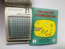 21 Eylül 2015 hediyelik orijinal Fazilet takvim yaprağı (Cin Ali kitabı hediyeli:)