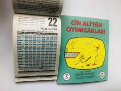 22 Eylül 2015 hediyelik orijinal Fazilet takvim yaprağı (Cin Ali kitabı hediyeli:)