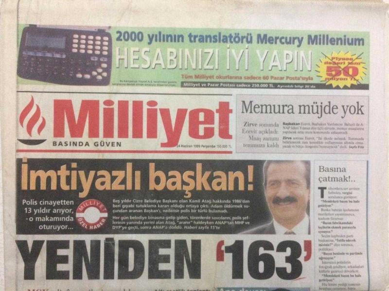 Milliyet gazetesi. Milliyet. 2000. 2000. 02.