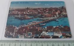 OSMANLI DÖNEMİ İSTANBUL GALATADAN EFSANE GÖRÜNTÜ ORJİNAL POSTA KARTI ŞŞ2AA3 ÇOK ÇOK NADİR