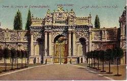 Efemera - DOLMABAHÇE SARAYI KAPISI ESKİ KARTPOSTALI... - kitantik - kitaLog